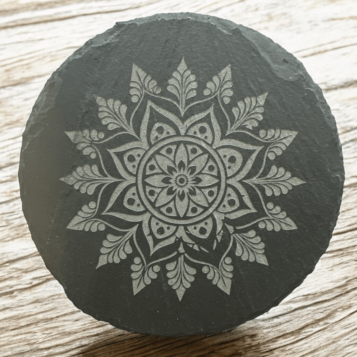 Onderzetters mandala - set van 4 - Laserboertje