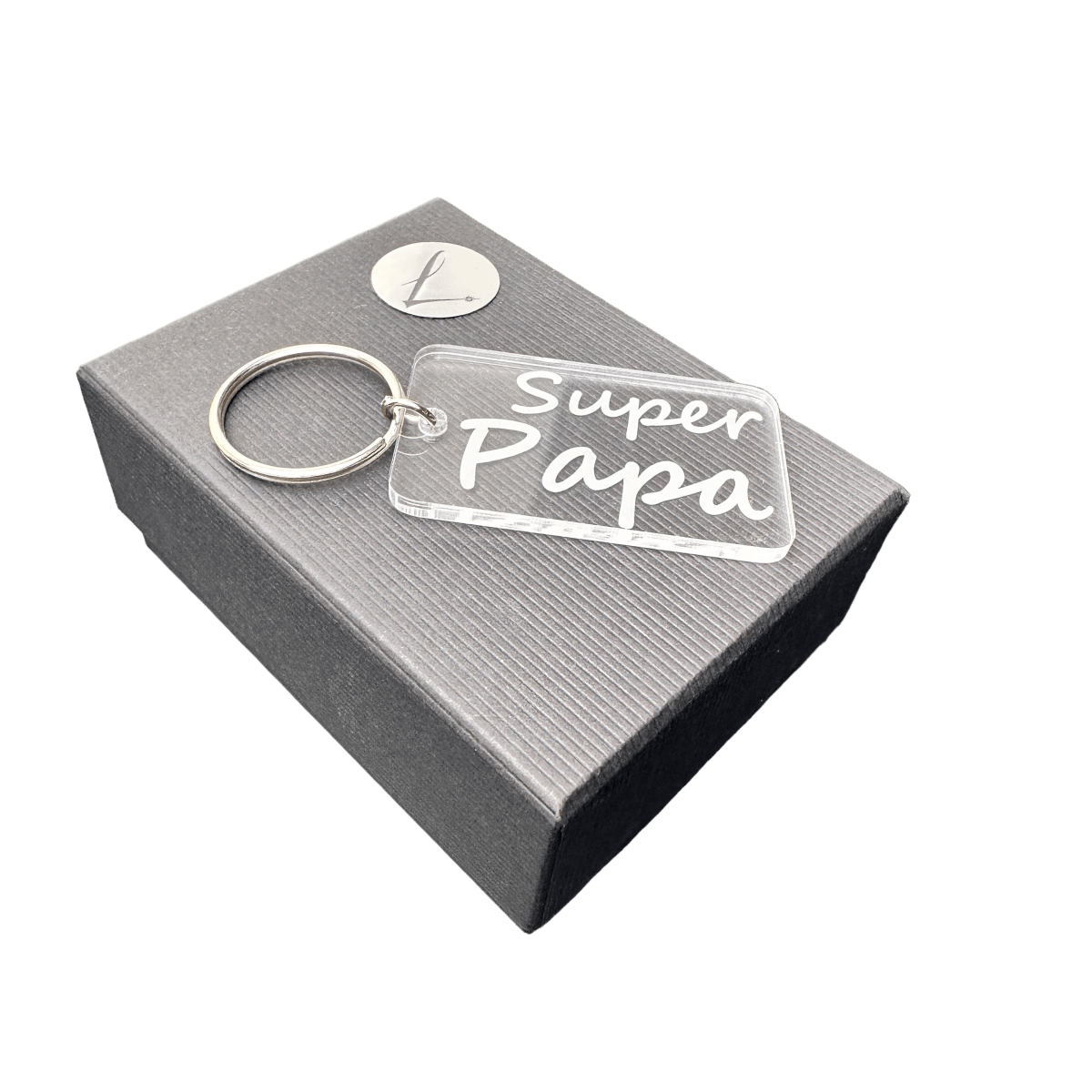 Super papa sleutelhanger - Laserboertje